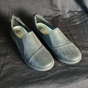 Clarks Cloudsteppers Sillian Paz Black Slip On Womens Loafers Size 8.5